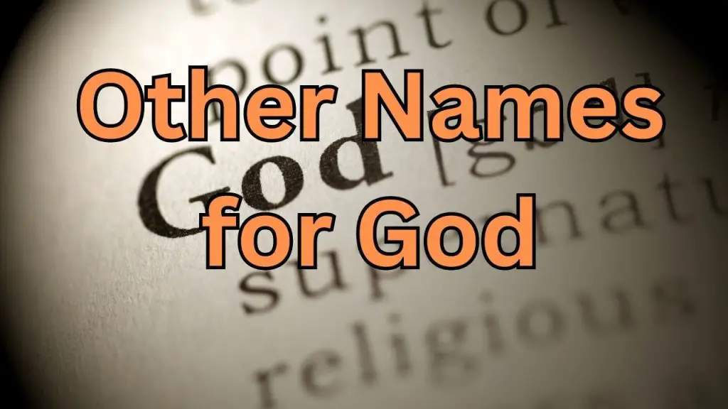 Other Names for God A Comprehensive List of Divine Synonyms
