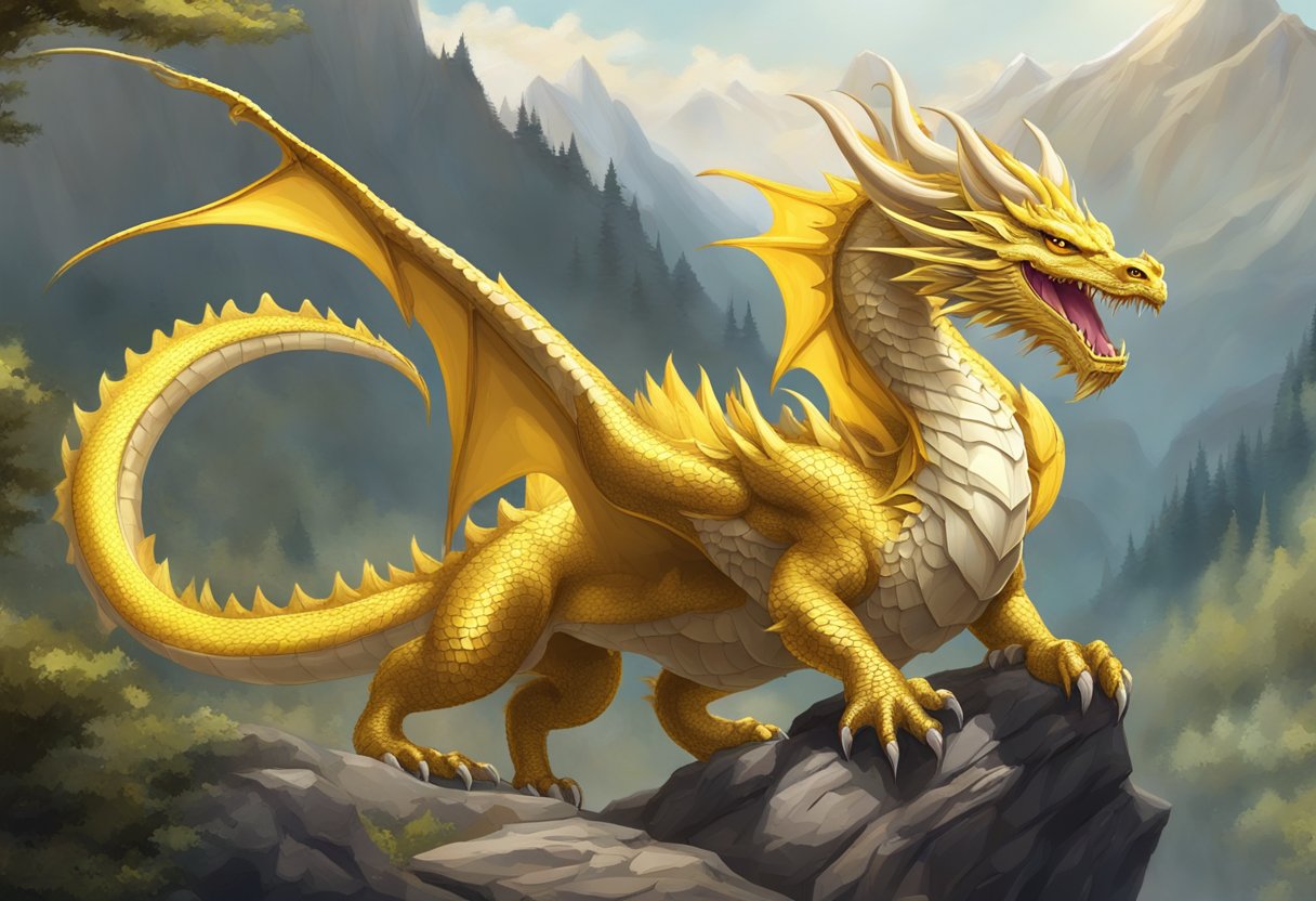299+ Gold & Yellow Dragon Names (Cool, Badass, Male, Female, and More!)