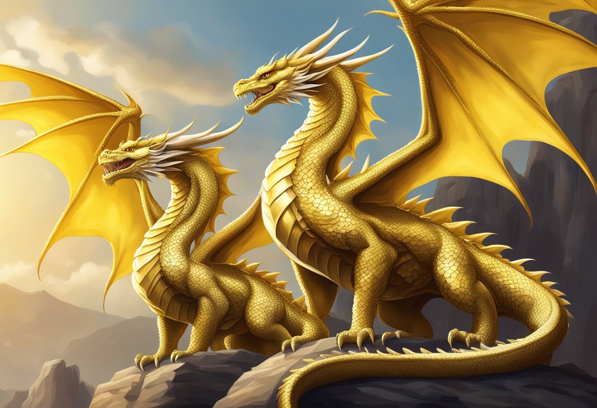 299+ Gold & Yellow Dragon Names (Cool, Badass, Male, Female, and More!)